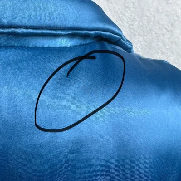 BKE Puffer Vest Teal Blue Quilted Sleeveless Zip Up Lined S - Picture 5 of 10